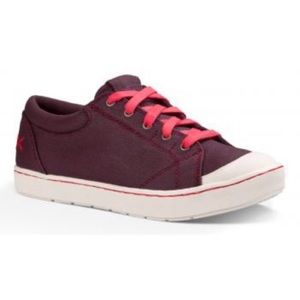 NWT Mozo The Maven Shoes for Crews Red Wine Plum Canvas Boat Shoe Casual Sneaker